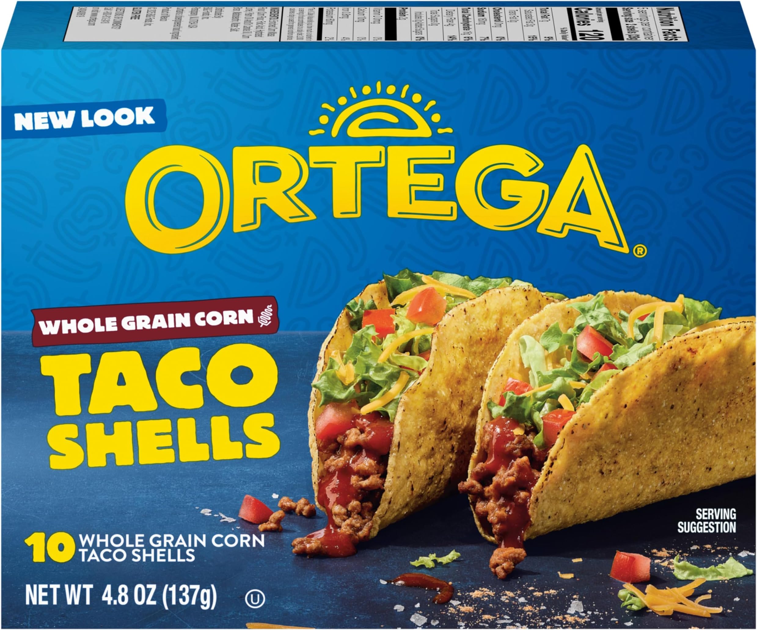 Whole Grain Taco Shells, 4.85 Ounce, 10 Shells