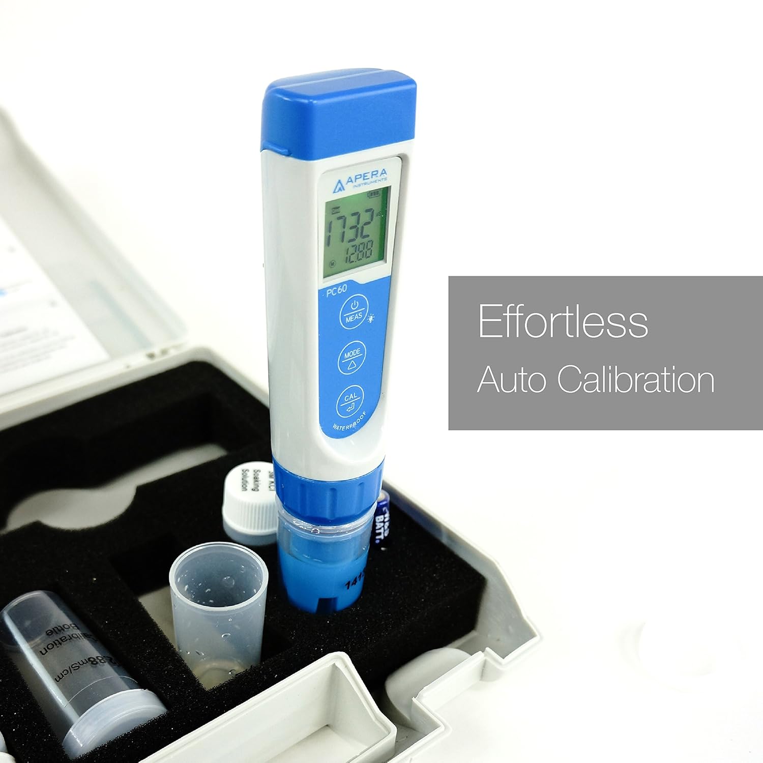 APERA INSTRUMENTS AI316 Premium Series PC60 5-in-1 Waterproof pH/EC (Conductivity) /TDS (ppm) /Salinity (ppt) /Temp. Multi-Parameter Pocket Tester Kit APERA INSTRUMENTS AI316 Premium Series PC60 5-in-1 Waterproof pH/EC (Conductivity) /TDS (ppm) /Salinity (ppt) /Temp. Multi-Parameter Pocket Tester Kit