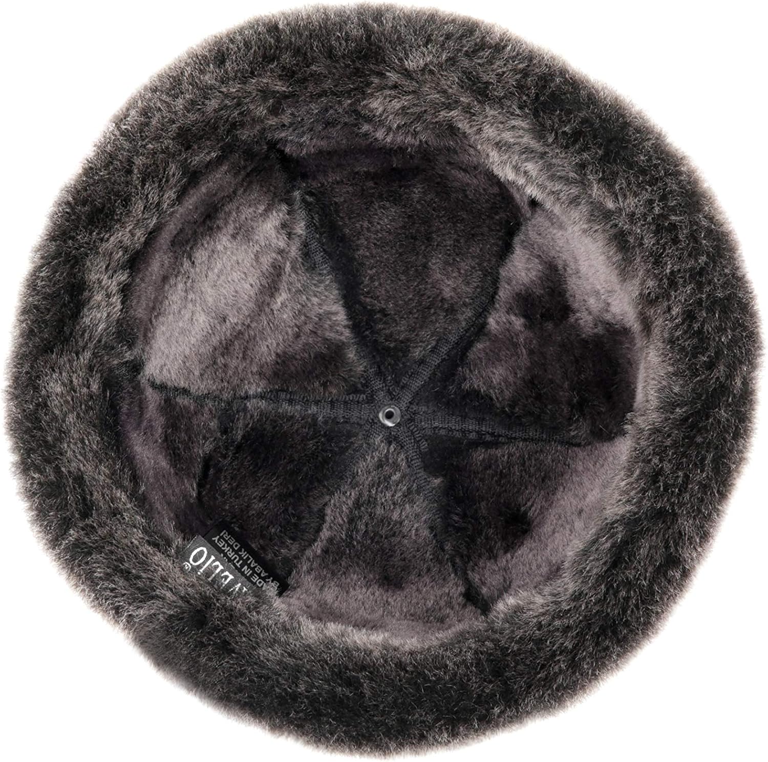 Unisex Shearling Sheepskin Winter Fur Beanie Hat - Image 4