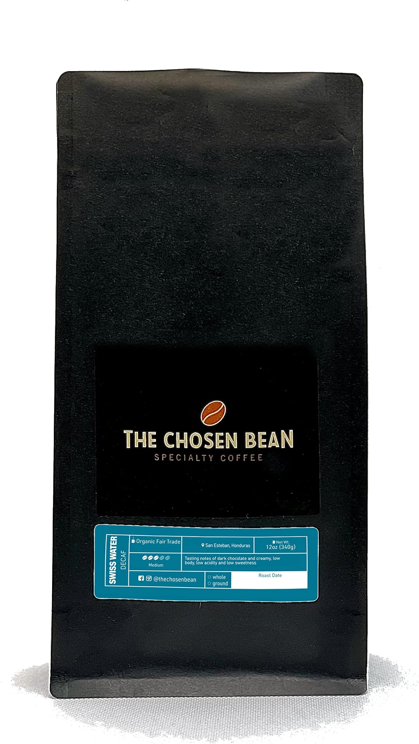 Swiss Water Decaf Coffee Chemical-Free Micro Roasted Medium Roast Gourmet Coffee (Ground, 12 oz) KOSHER FOR PASSOVER