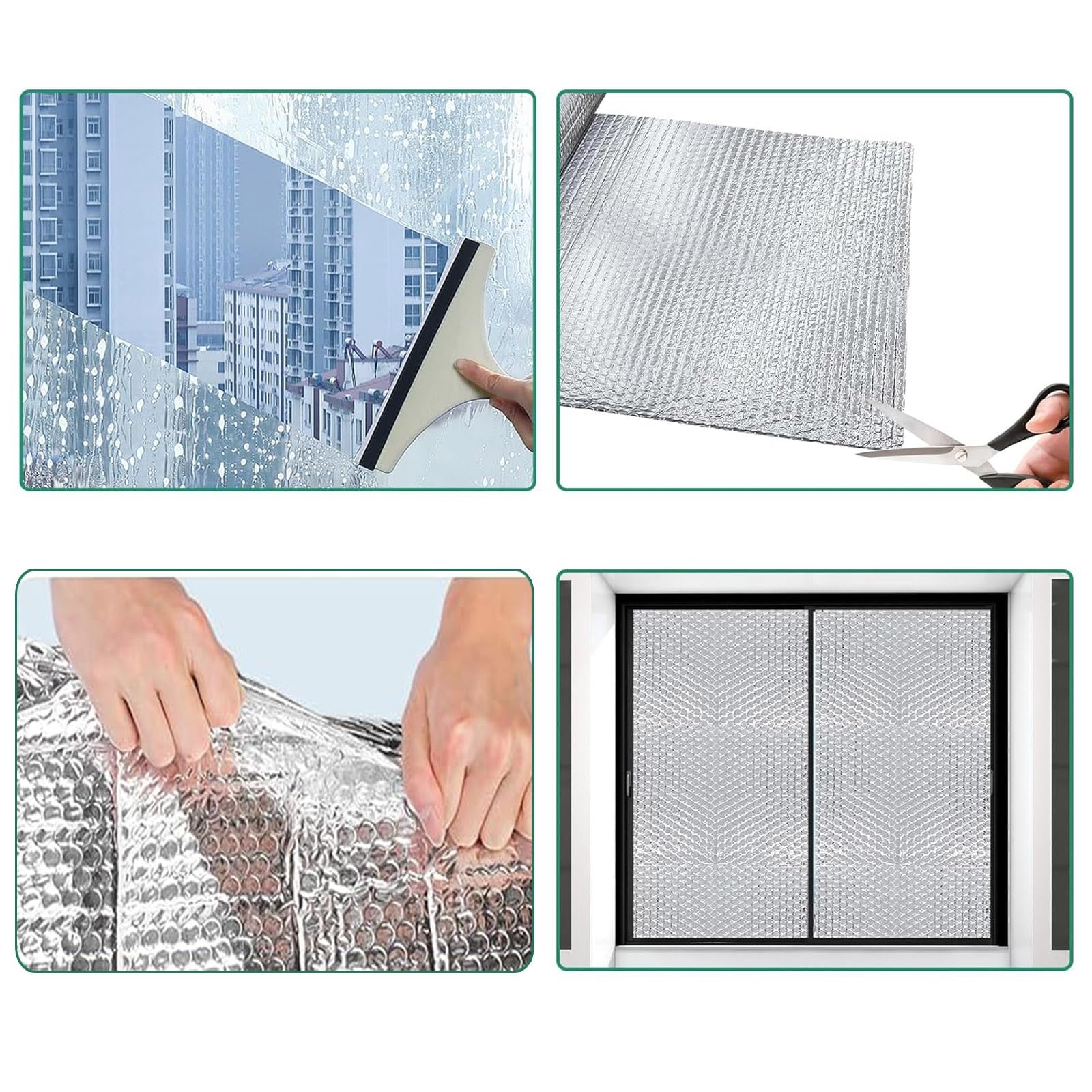 Isolante Termico Riflettente In Alluminio 1m X 10m – Doppio Strato Con Bolle D'aria, 10 Mm, Per Pareti, Finestre, Tetti E Pavimenti