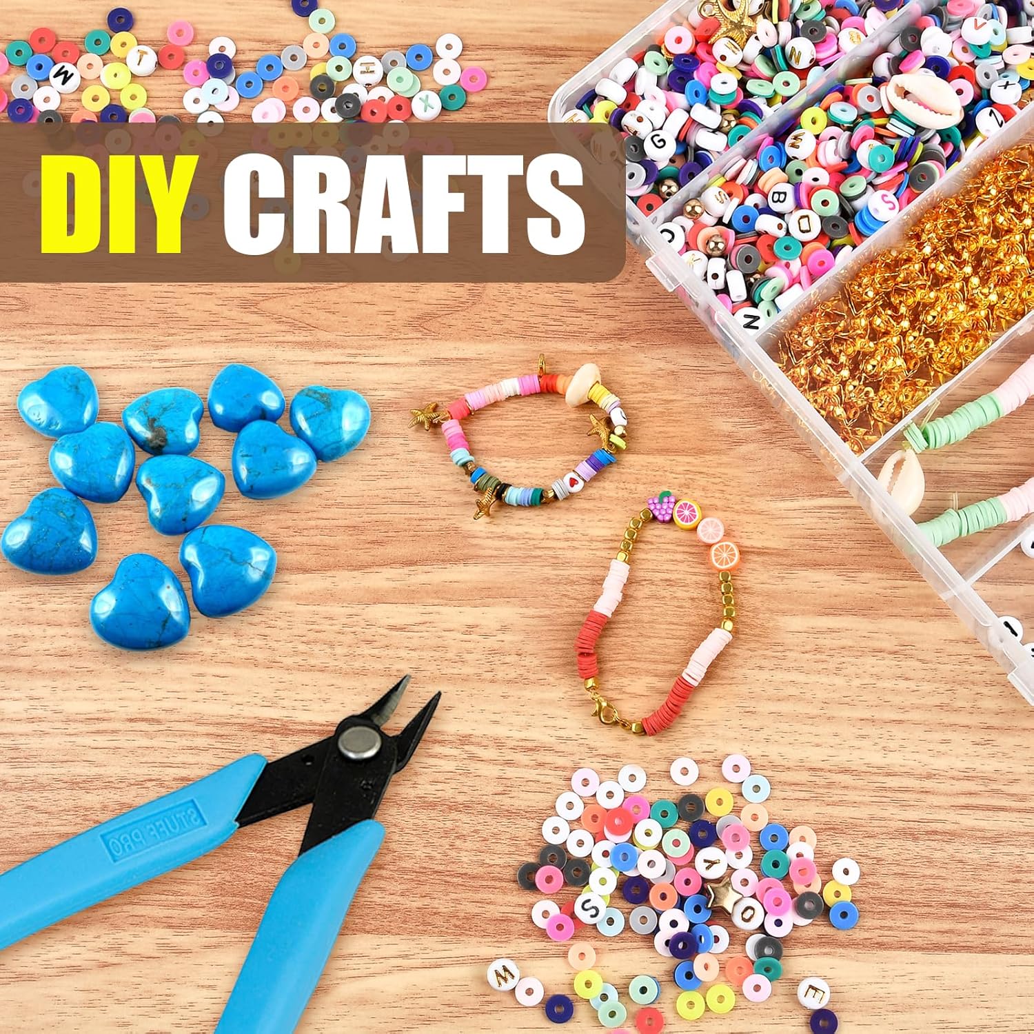 4 pcs 6 Grids Tackle Box Organizer, Clear Plastic Fishing Tackle Storage Box, Visible Bead Storage Containers, Utility Organizer Container Case for Crafts Beads Earrings Screws Nail Pins - Image 6