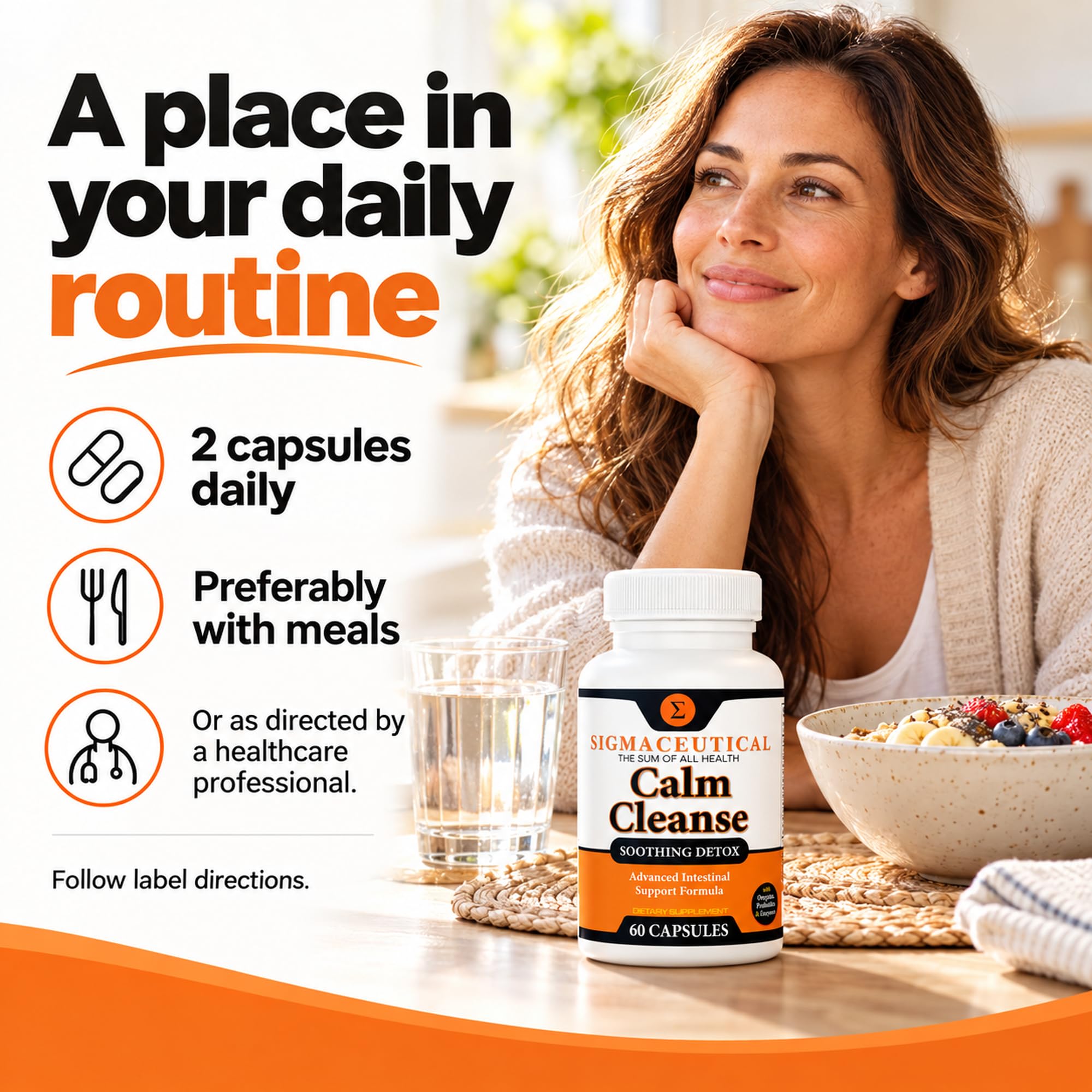 Calm Cleanse Detox Support - Oral Overgrowth Treatment for Adults - Non-GMO Oral Detox Medicine and White Tongue Treatment – Mouth Overgrowth Treatment - 60 Capsules — Amazon image 4
