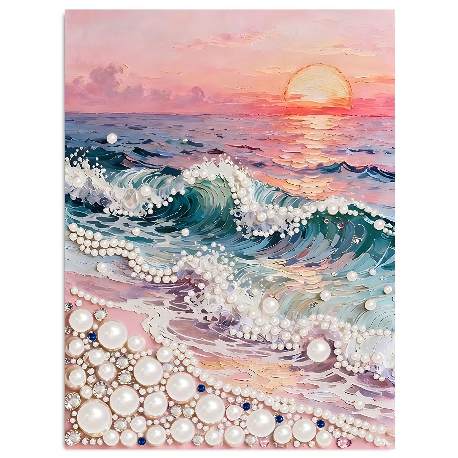 Amazon.co.jp: HITO WAVE パールダイヤモンドペインティングキット