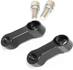 Mirror Riser Extender Adapter For F900XRK1200R 10mm CNC Fit , Black