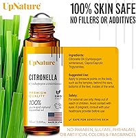 Vista 3 de UpNature Aceite de citronela roll-on - Aceite esencial de citronela 100% natural para la piel - Esenciales de camping