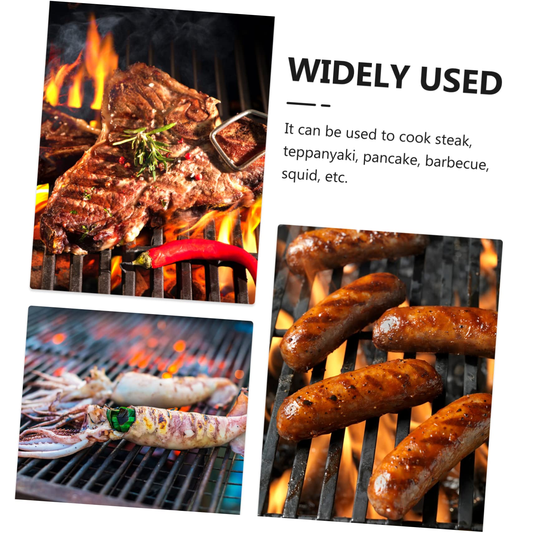 FUNOMOCYA Heavy Duty Cast Iron Burger Press with Handle Non Stick Grill Press for Even Sized Patties for Bacon Steak Sandwiches and Outdoor Cooking