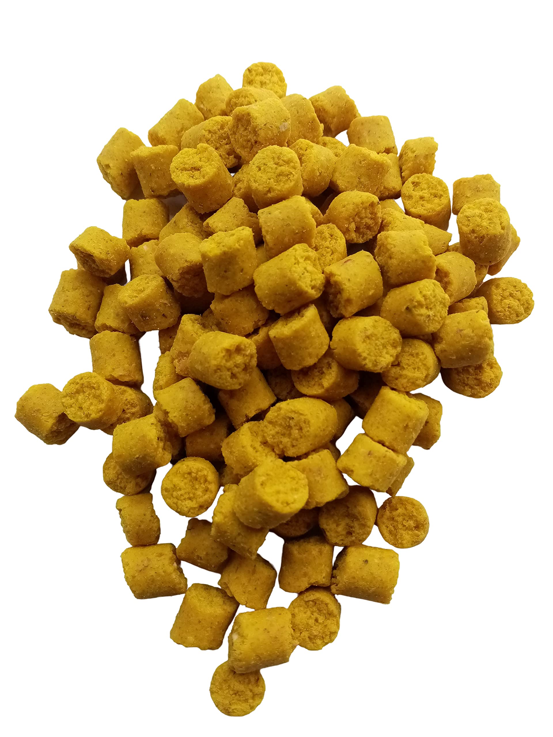 Bag Up Baits 8mm & 6mm Mixed Sweetcorn Flavour Carp Bait Cubes - New Super Flavoured Pellet Band Fishing Hook Baits