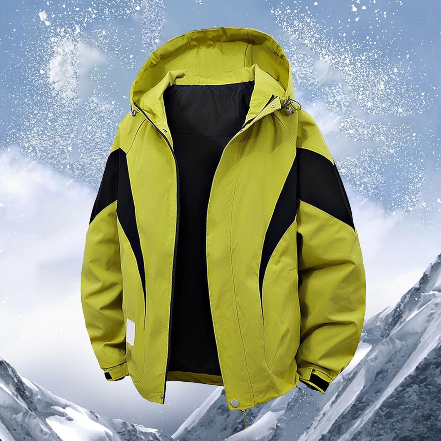 カジュアルフード付きジャケット 軽量アウトドアウィンドブレーカー フリース裏地 ジップアップコート 秋の普段着に最適1231