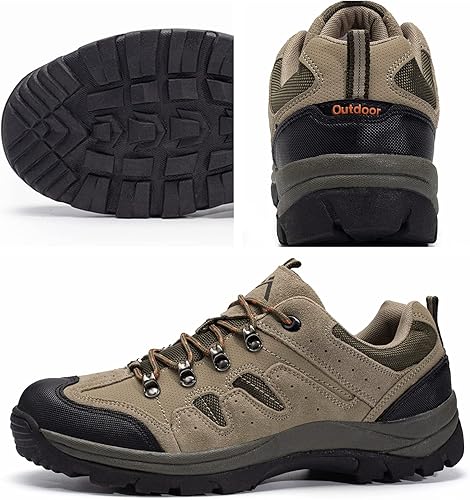 Miniatura 6 de CC-Los Zapatos de senderismo para hombre, resistentes al agua y ligeros, cómodos para todo el día, talla 7.5-13