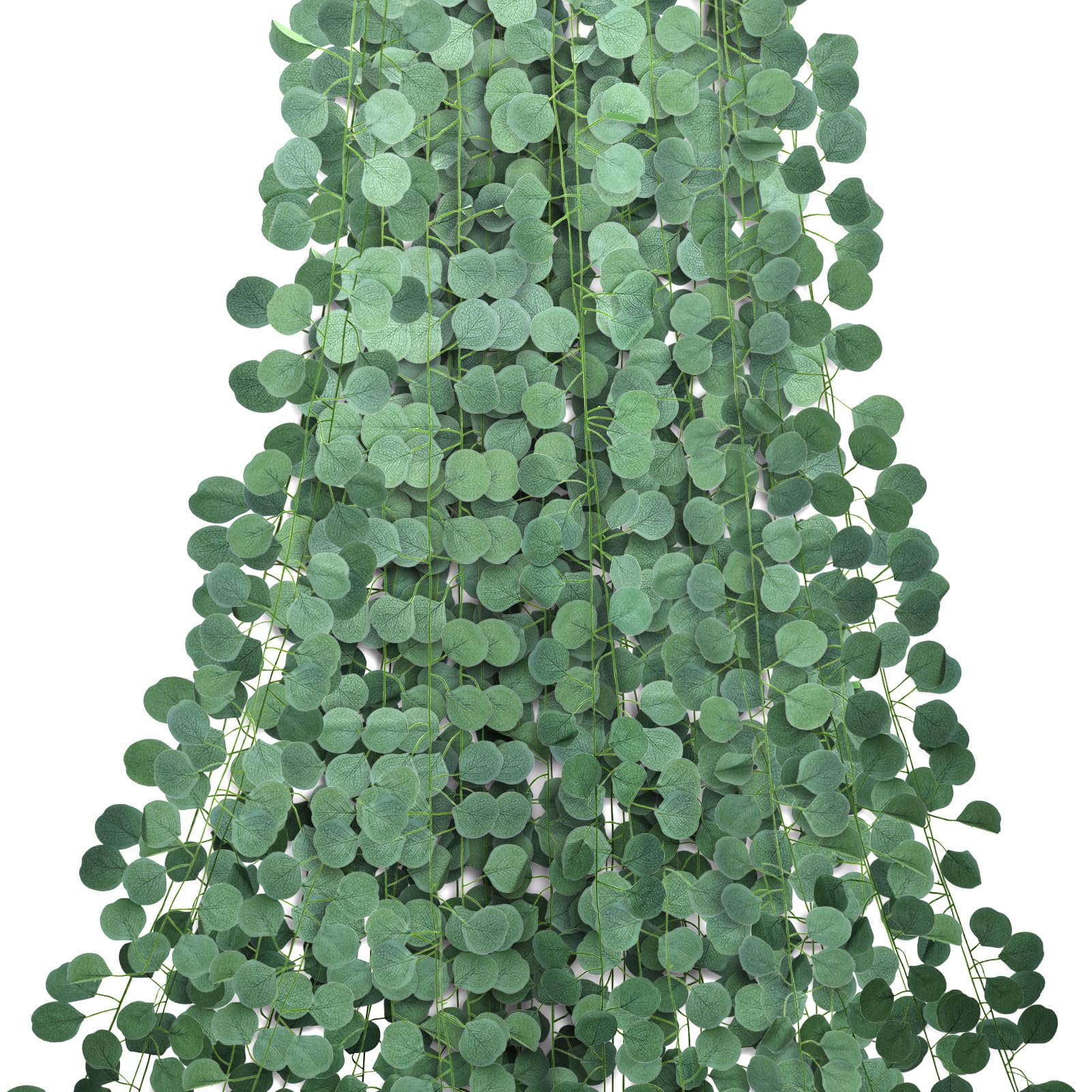 Guirlande Eucalyptus Artificiel 6 M Avec Fleurs - Décoration Mariage, Arche, Table - Pour Intérieur Et Extérieur