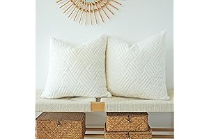 Jojusis Pack of 2 Faux Fur Plush Decorative Throw