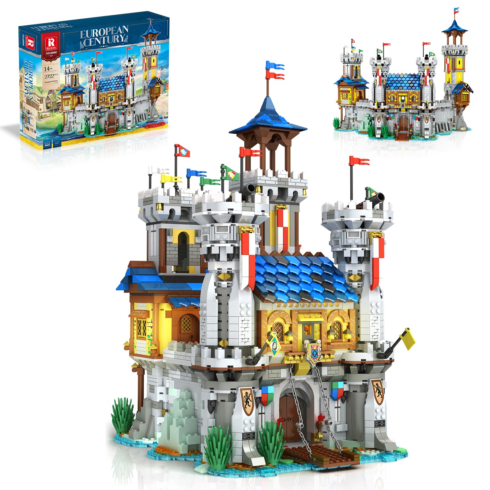 Reobrix Castillo medieval kits de construcción para adultos 66006