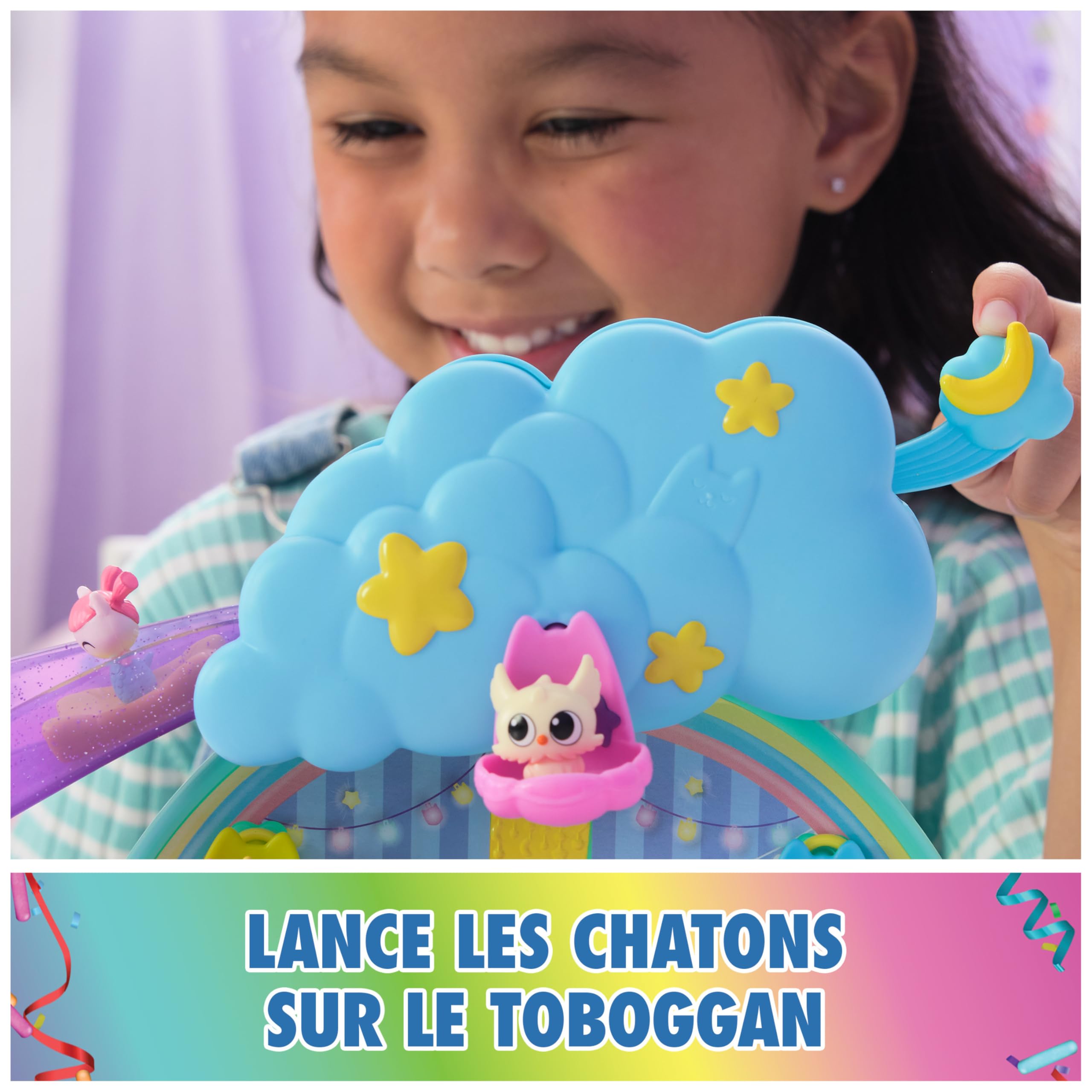 Gabby et la Maison Magique - Gabby Dollhouse - Nurserie Chatons - 17 Eléments Avec 4 Figurines - Dessin Animé Jouet Maison De Poupée - Jouet Enfant 3 Ans Et +