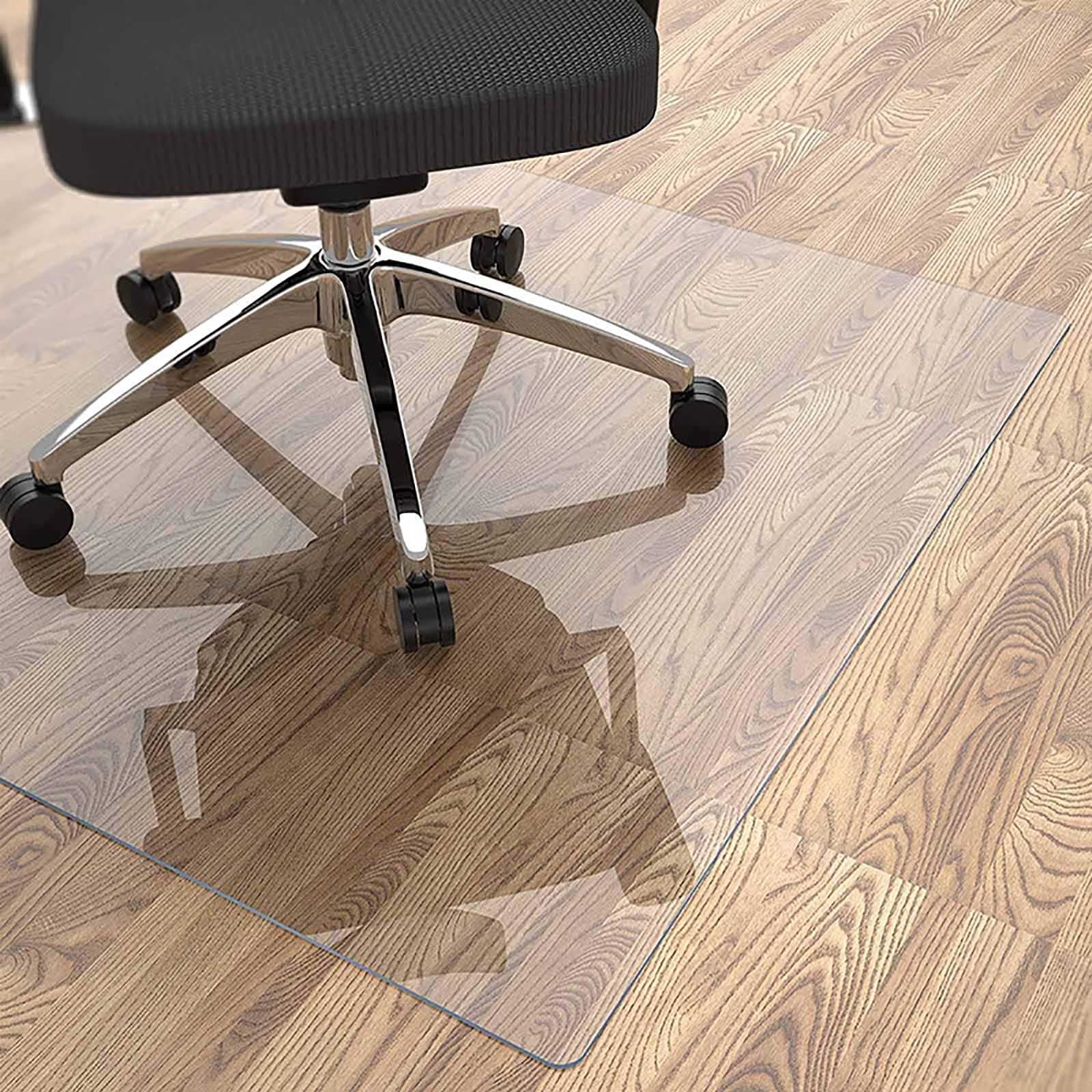 Schreibtischstuhl Matte 1,5mm Transparente Bodenschutzmatte Bürostuhl Unterlage 100x140 120x130 120x200 140x180 Schreibtischunterlage Clear Stuhlmatte für Hartböden Schützen Ihren Boden vor Kratzern (