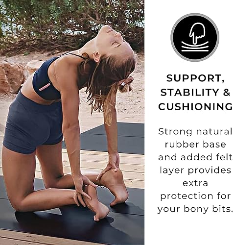 Miniatura 4 de Plyopic. Alfombrilla de yoga Ultra-Grip Pro+, rendimiento antideslizante extremo, líneas de alineación, gruesa y cómoda, para todos los niveles y