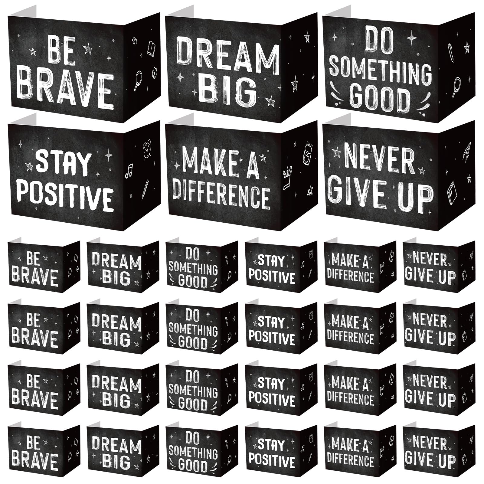 Honoson 24 Pcs Inspirational Privacy Folders for Students