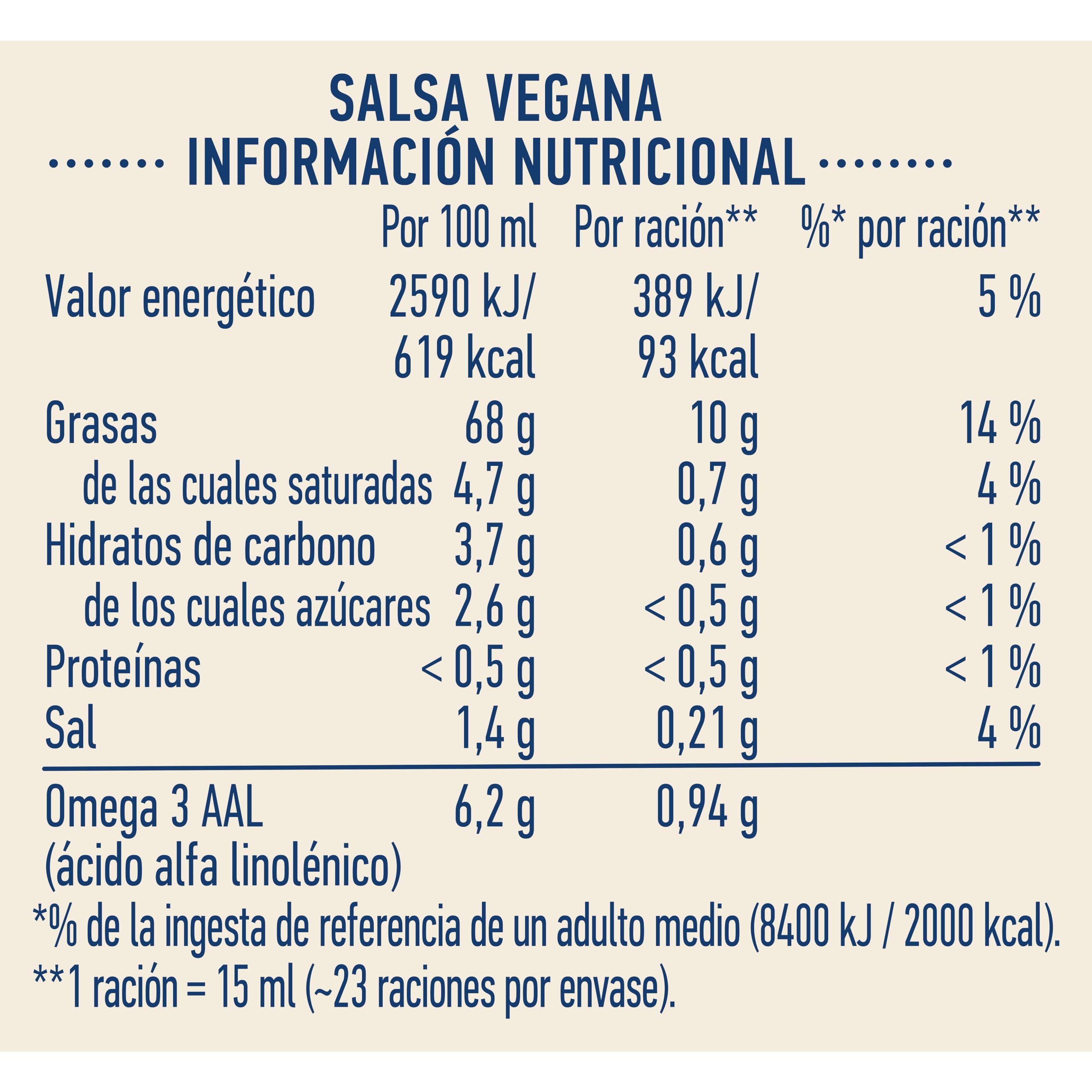 Hellmann's Salsa Vegana 6x340ml