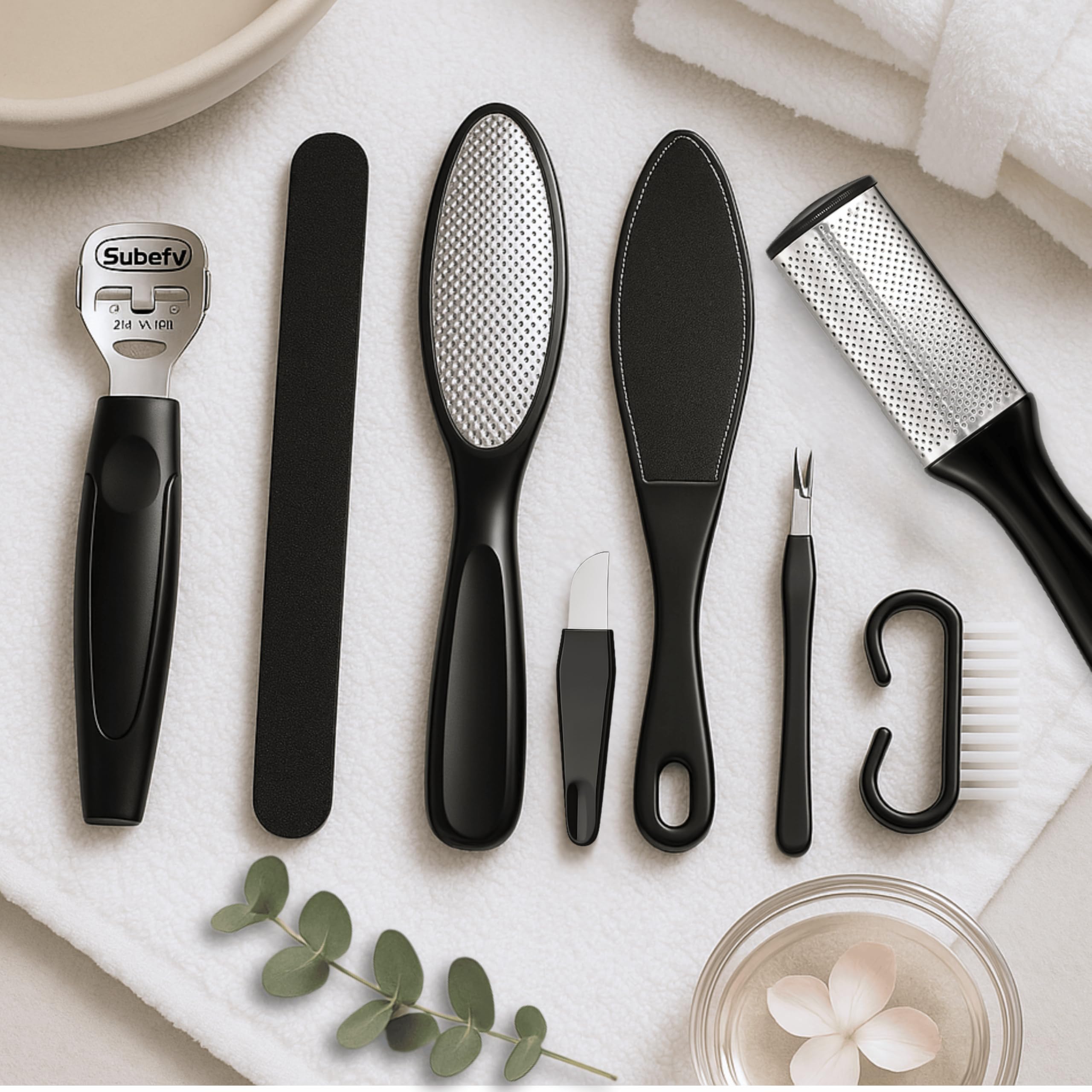 Professional Pedicure Sets for Feet 10 in 1 Stainless Steel Foot File Pedicure Set - Image 3