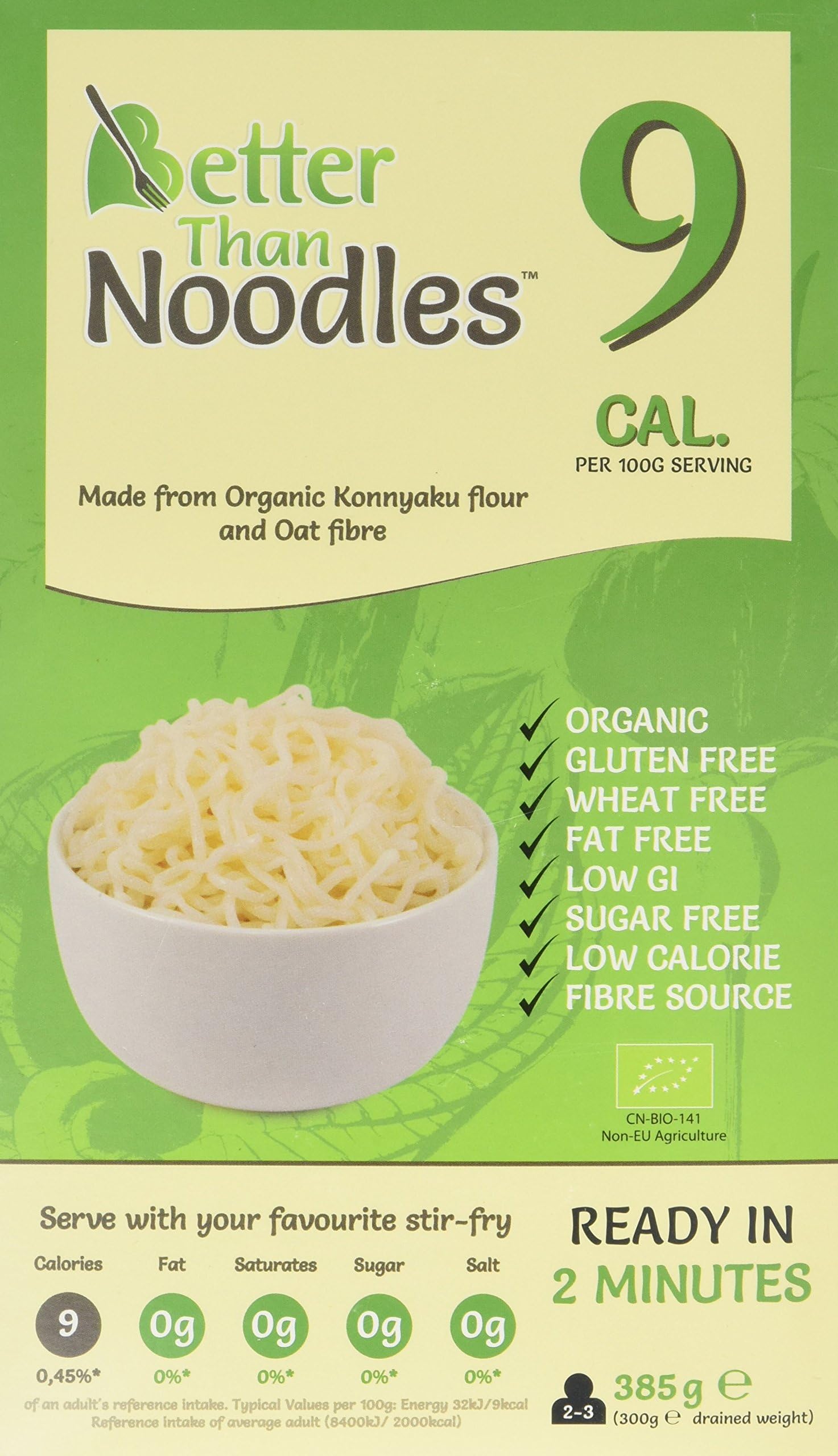 Better Than Organic and Gluten Free Noodle Shapes 385 g