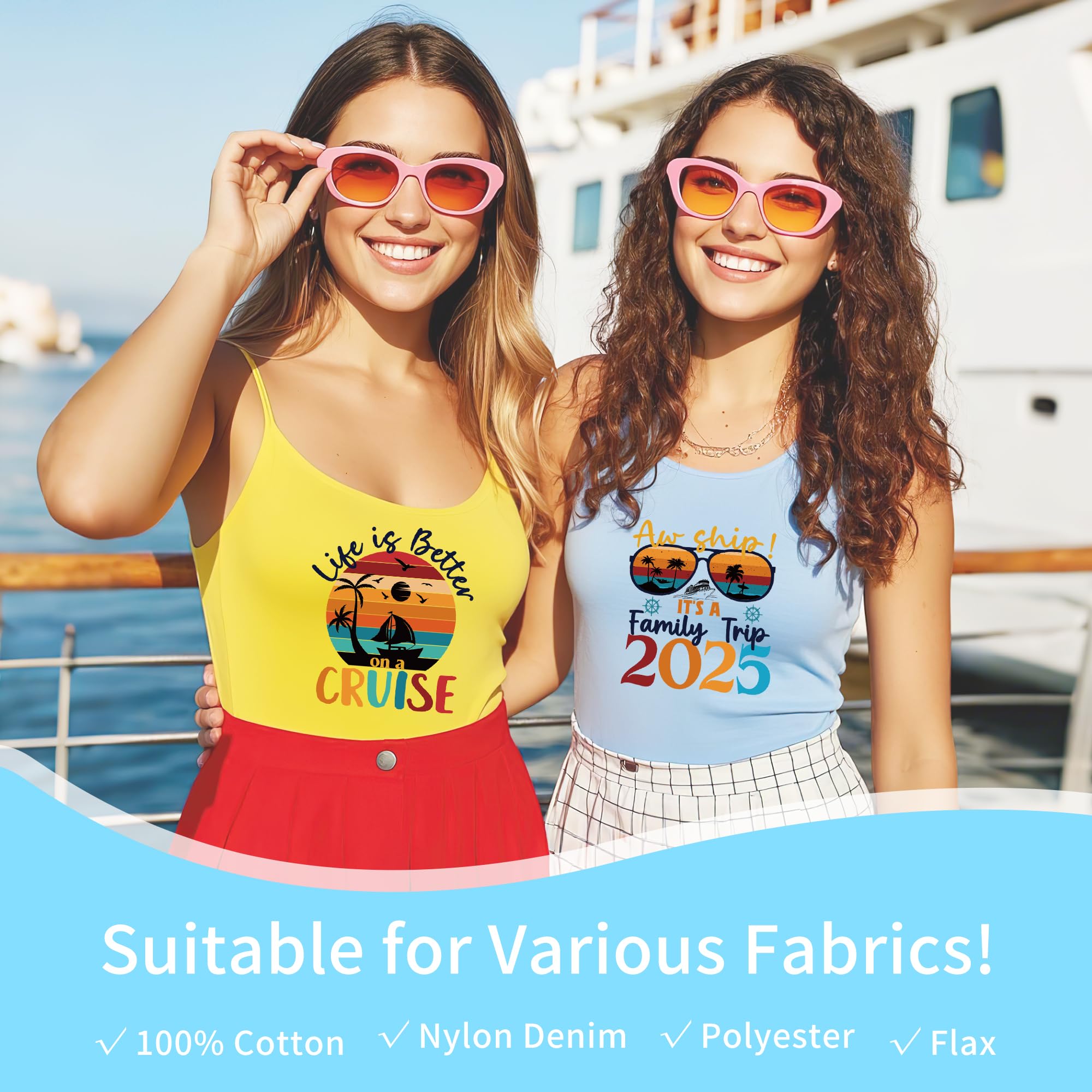 EoBeCy 20 Sheets Teacher Iron On Transfers For T-Shirts, Pencils Books Rainbow DTF