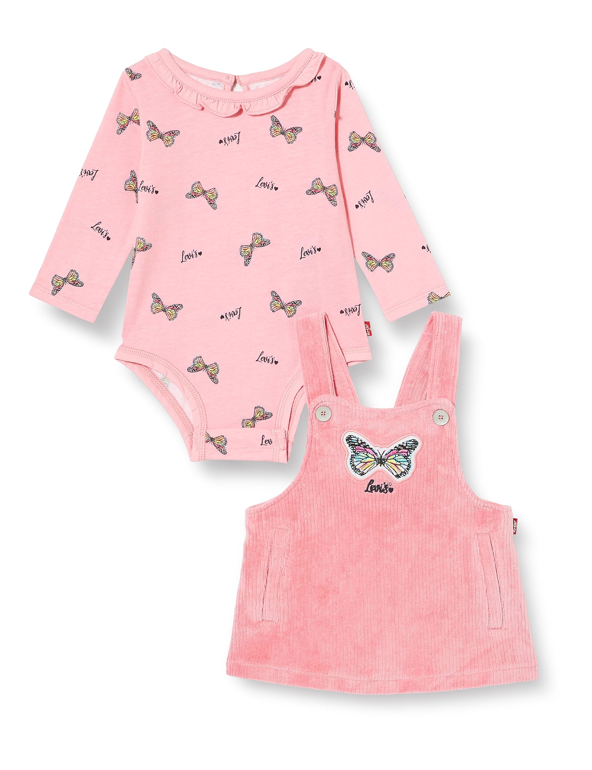 Levi's Lvg Corduroy Skirtall Set 1ej325 Juego para Bebés
