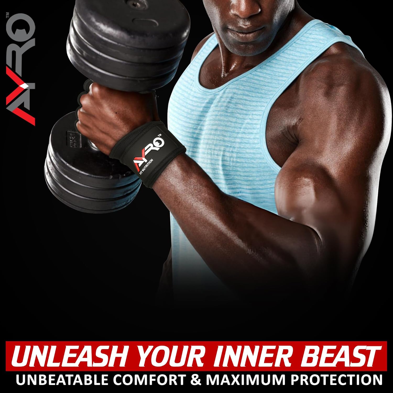 AYRO Workout Gloves for Men & Women – Gym Gloves for Men, Weight Lifting Gloves, with Wrist Support, Breathable Palm Padding, Non-Slip Grip – Ideal for Gym, Fitness, Cross Training, Cycling Gloves - Image 5