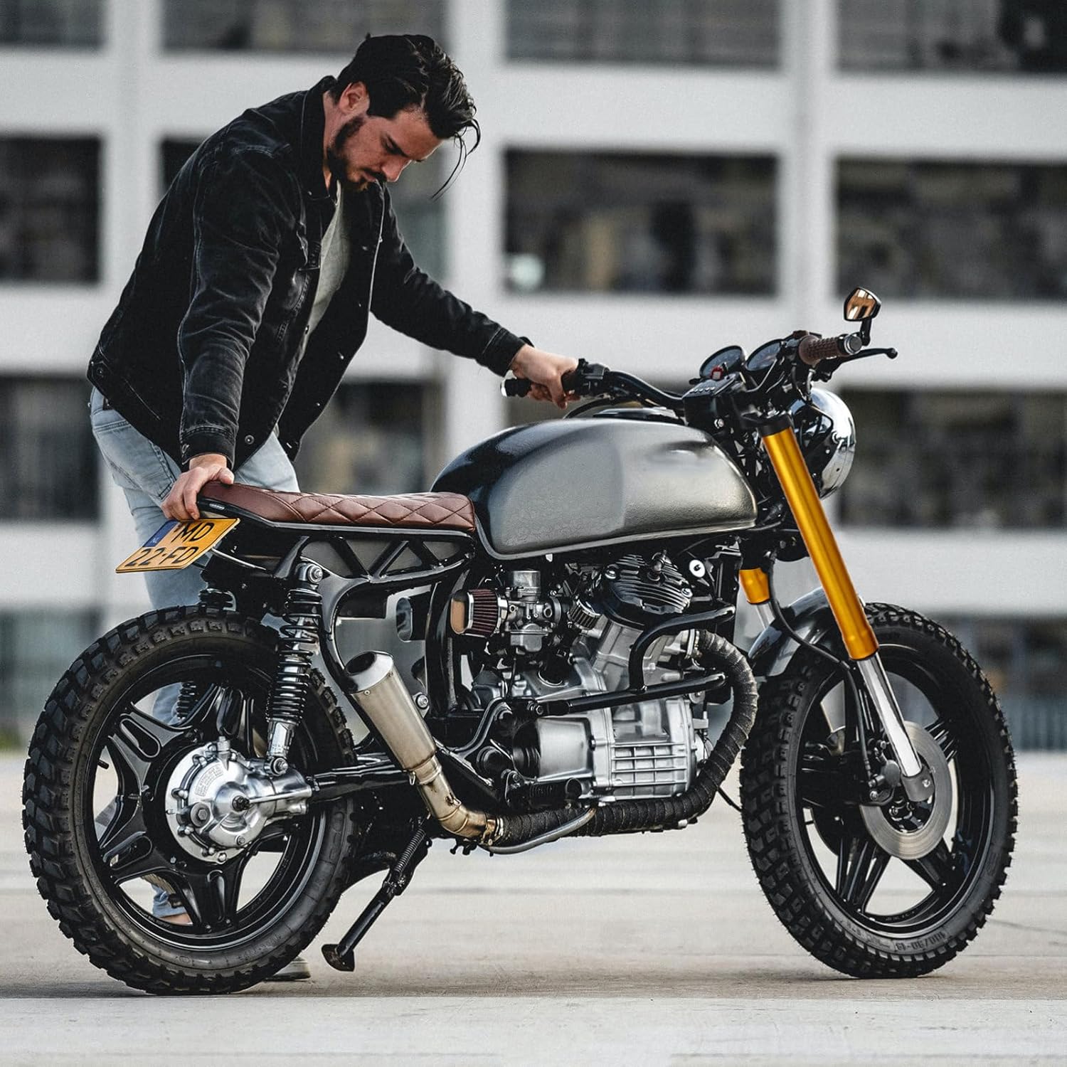 VALICLUD Dirt Bike Suspension Fork Front Fork for Mini Road Motorcycle Shock Absorptive Non Skid Easy Installation Durable Reliable Replacement Parts