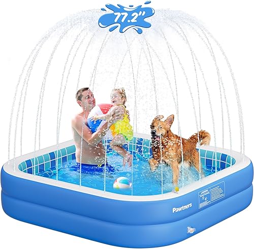 Miniatura 8 de Piscina inflable para niños, almohadilla antideslizante para patio trasero, piscina infantil de PVC grueso para interiores y exteriores, estanque