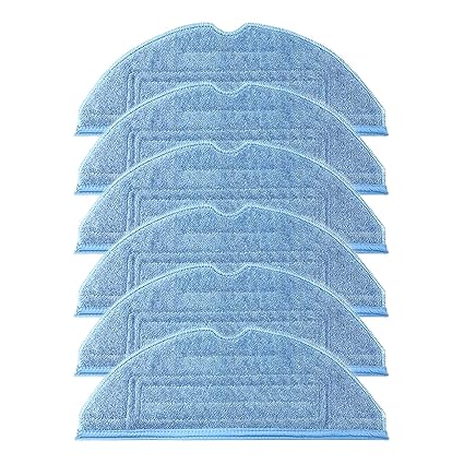 Replacement Microfiber Mop Clothes Cleaning Pads for Roborock T7S T7S Plus S7 Vacuum Cleaner Accessories (6 Pcs)