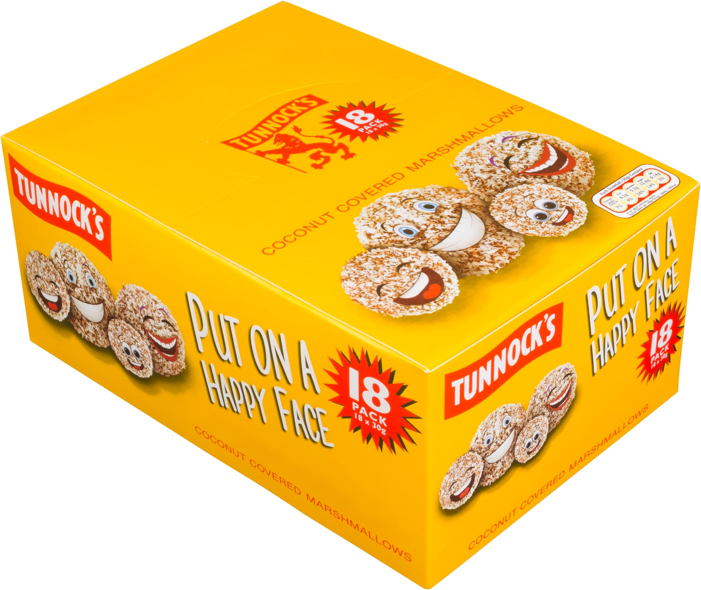Tunnocks Snowballs - 18 Pack 30g Each