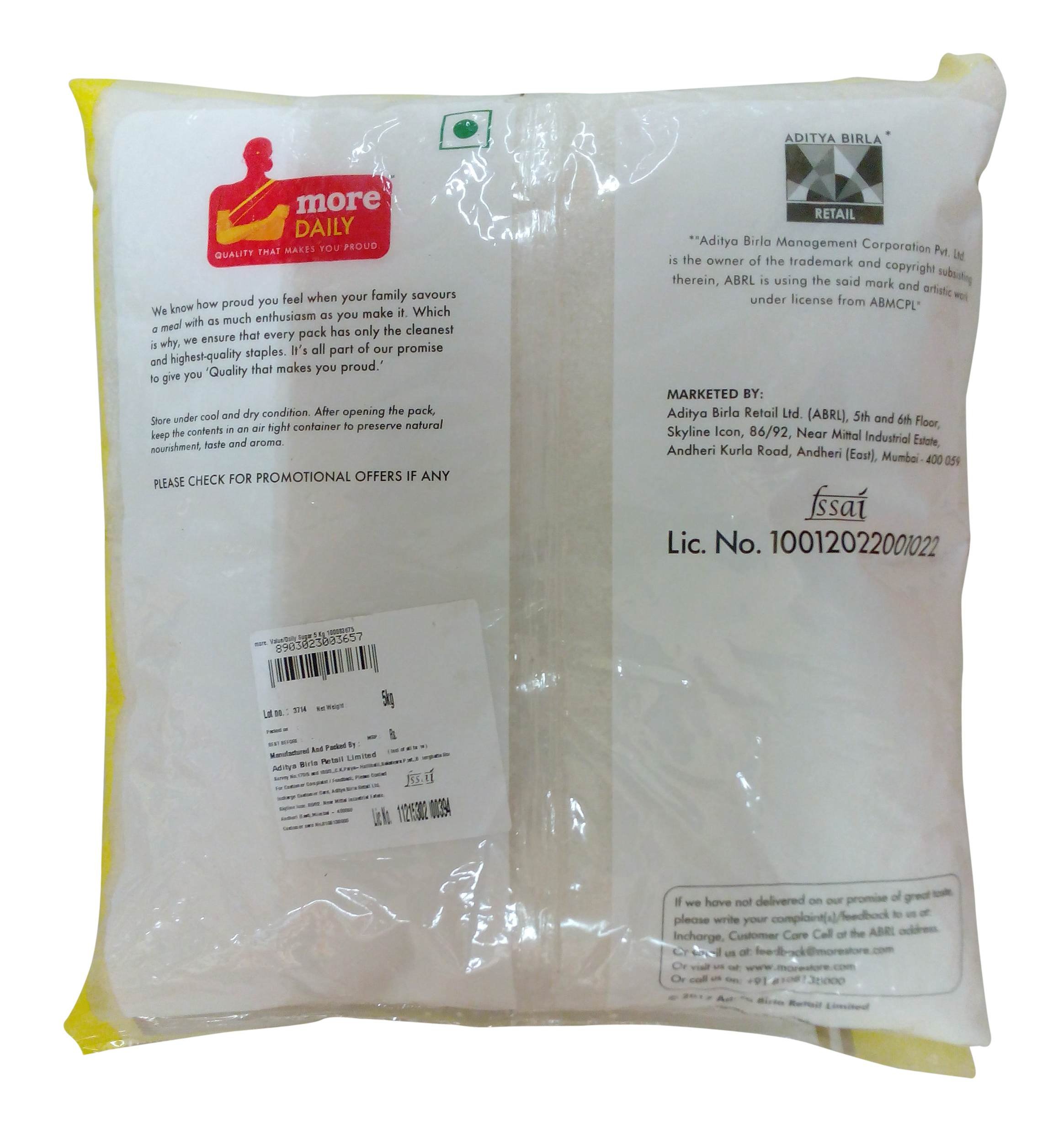 More Value Daily Sugar, 5kg Pack - Image 2 thumbnail