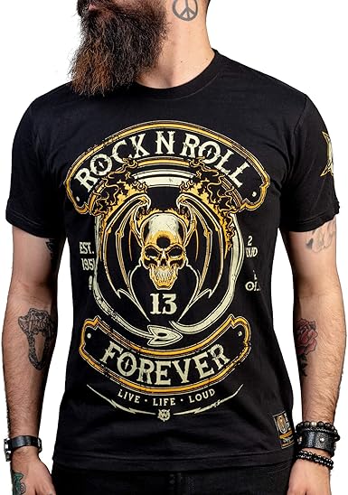 Wornstar kleding heren Rock N Roll voor altijd T-shirt : Amazon.nl:  Kleding, schoenen \u0026 sieraden