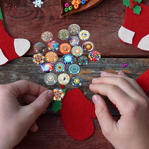 Miniatura 8 de IMIKEYA 200 piezas de cabujones de vidrio redondas piedras de cristal colgantes de joyería de 0.472 in mixtos redondos mosaico azulejos de mosaico