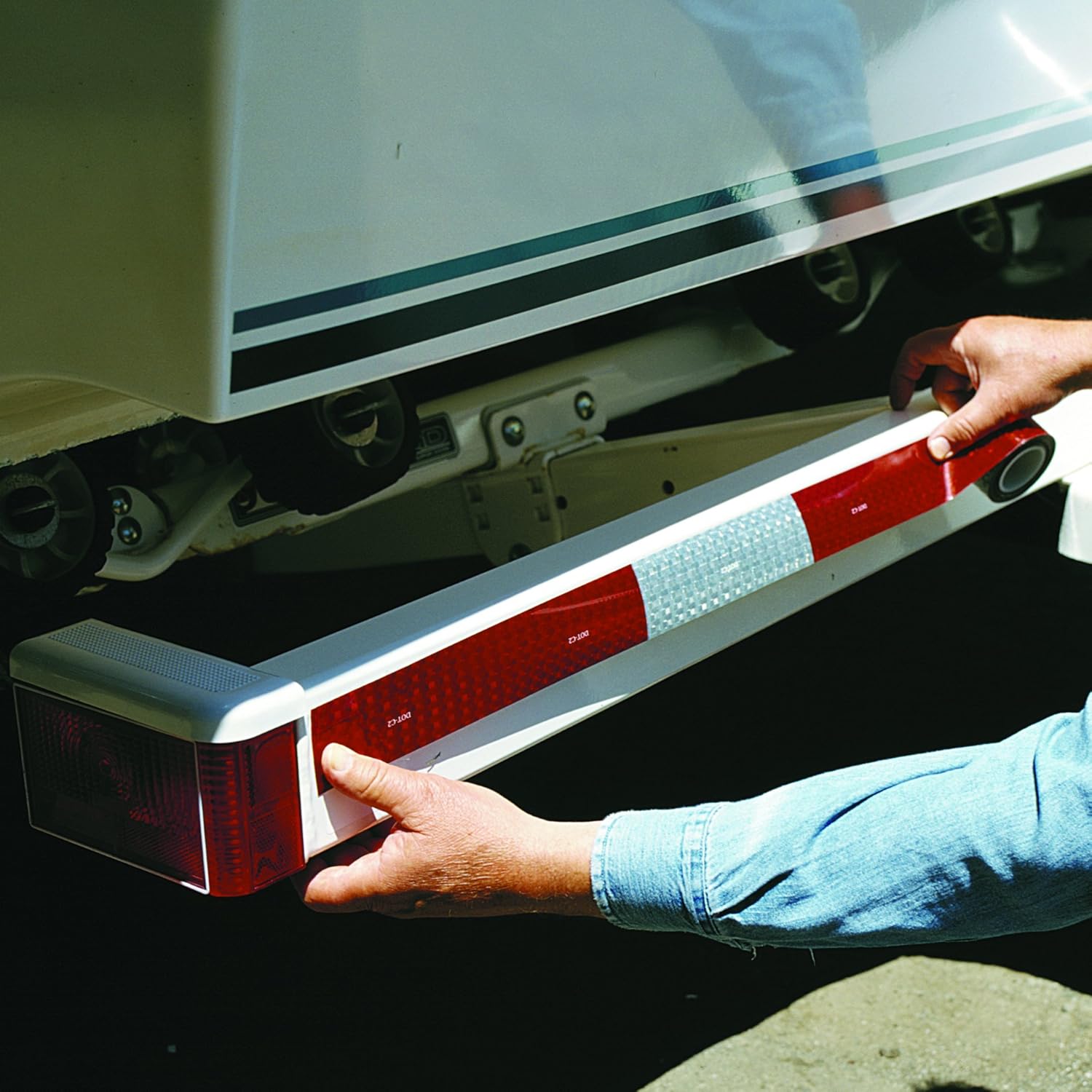 Life Safe: RoadSmart DOT-C2 Highly Reflective, 2" x 10', Red / Silver
