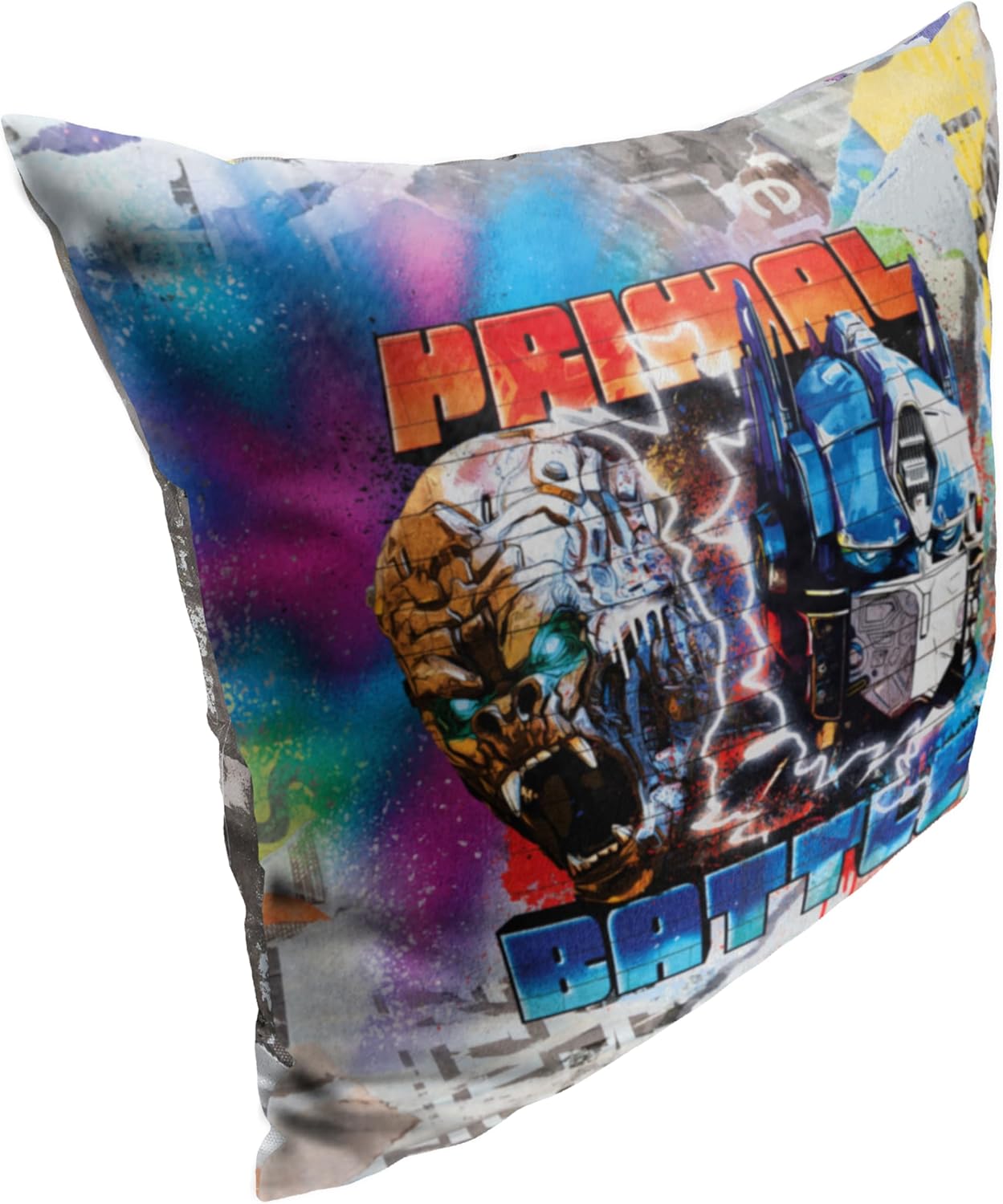 Northwest Transformers Pillow, 18" x 18", Primal Battle