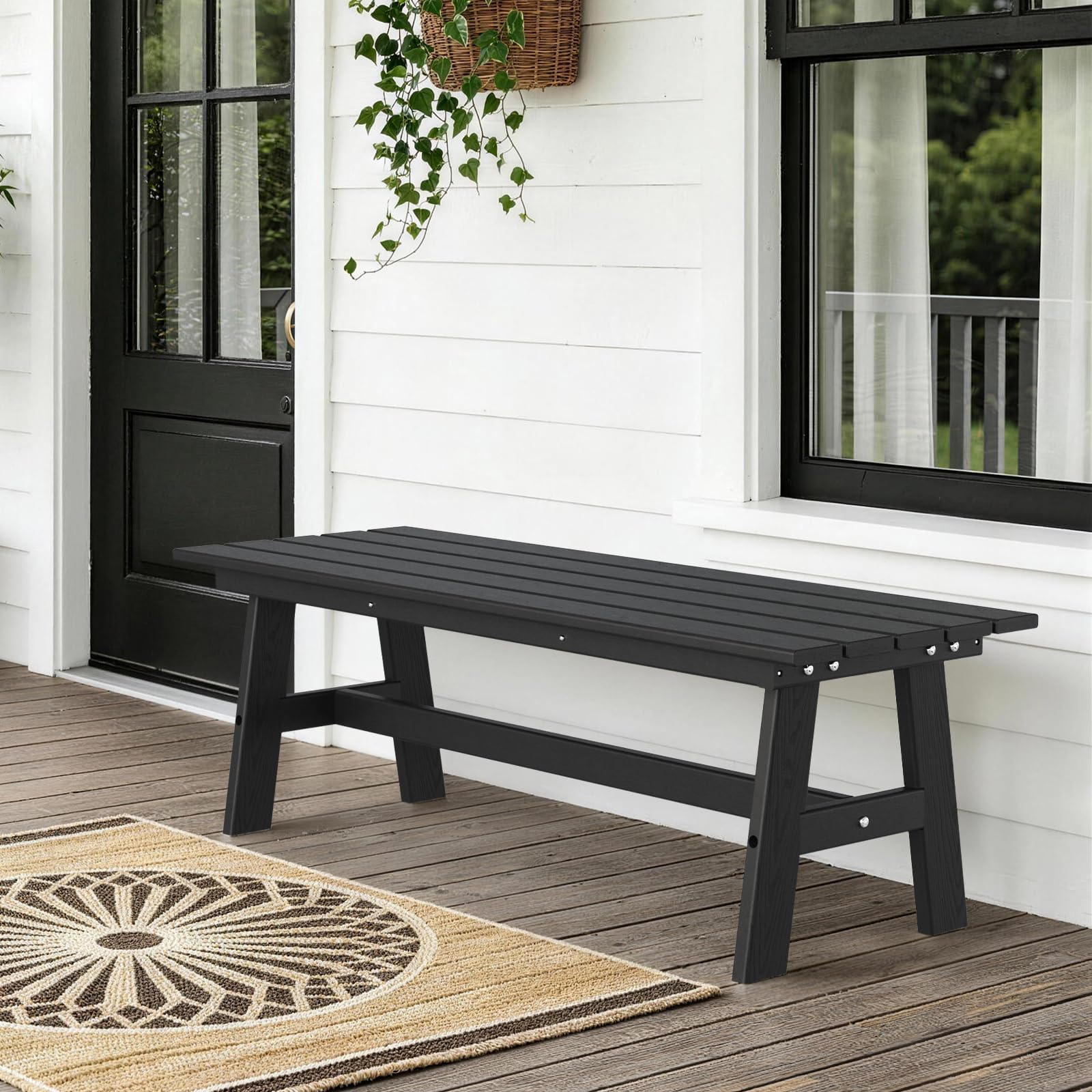 2-Person Backless Garden Bench