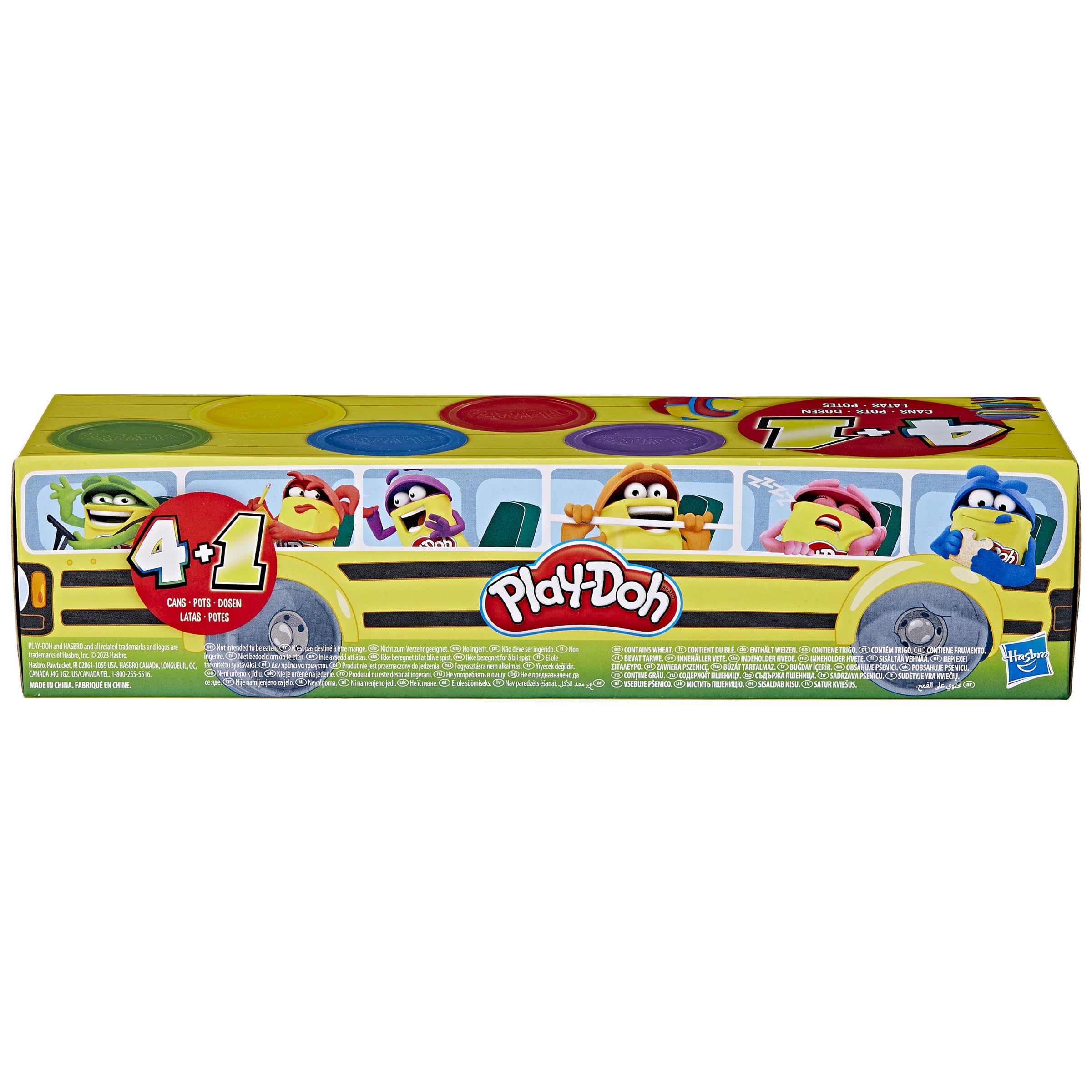 Play-Doh Mon Premier Kit - 4 Pots De Pâte à Modeler + 9 Accessoires Fun - Dès 3 Ans - Idée Cadeau Créatif Enfant