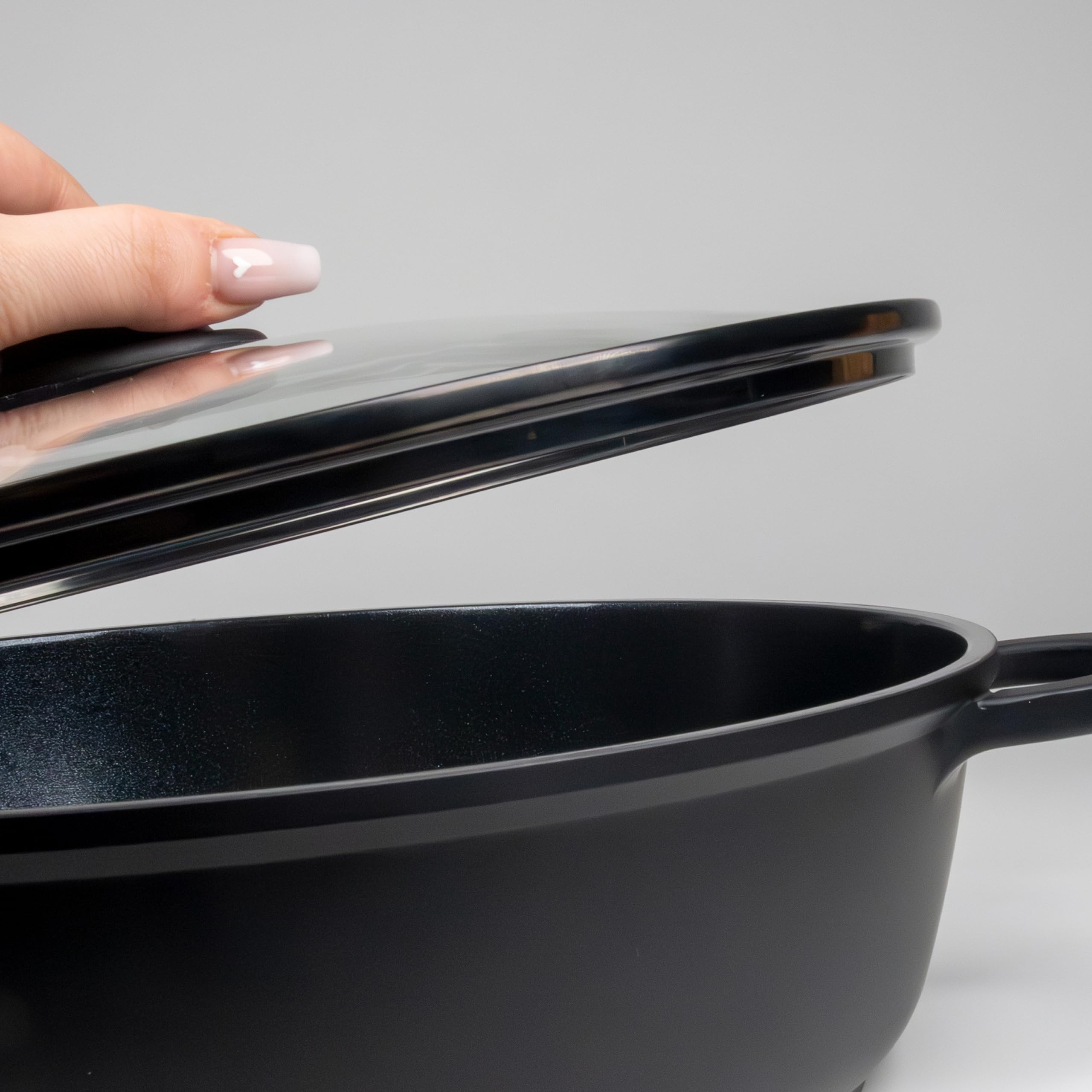 Kookpan Kela Atura Met Deksel Zwart 3,2 L
