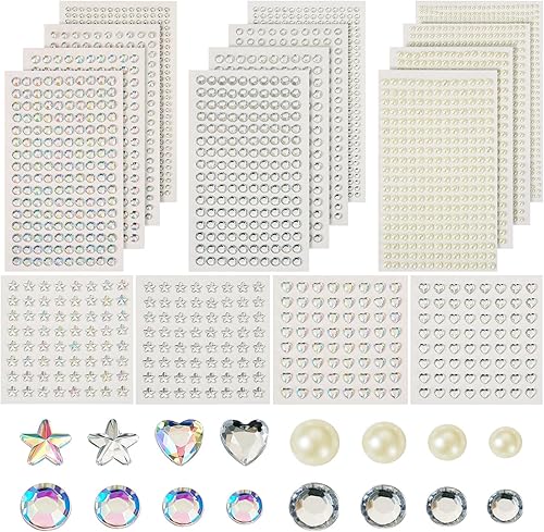 Miniatura 14 de Craftdady 5500 diamantes de imitación de cristal facetado de 0.079 pulgadas, 11 colores puntiagudos en la parte posterior, piedras natales