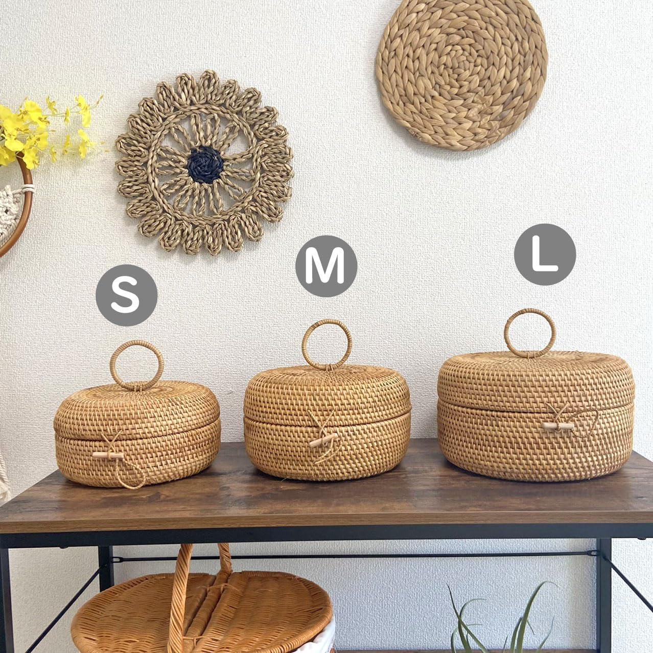 Amazon.co.jp: RTA-756S ラタン 小物入れ Sサイズ 粧品収納 ボックス