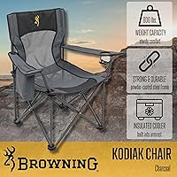 Vista 4 de Browning Camping Kodiak - Silla de camping, talla única, color carbón/gris