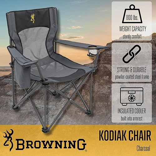 Miniatura 4 de Browning Camping Kodiak - Silla de camping, talla única, color carbóngris