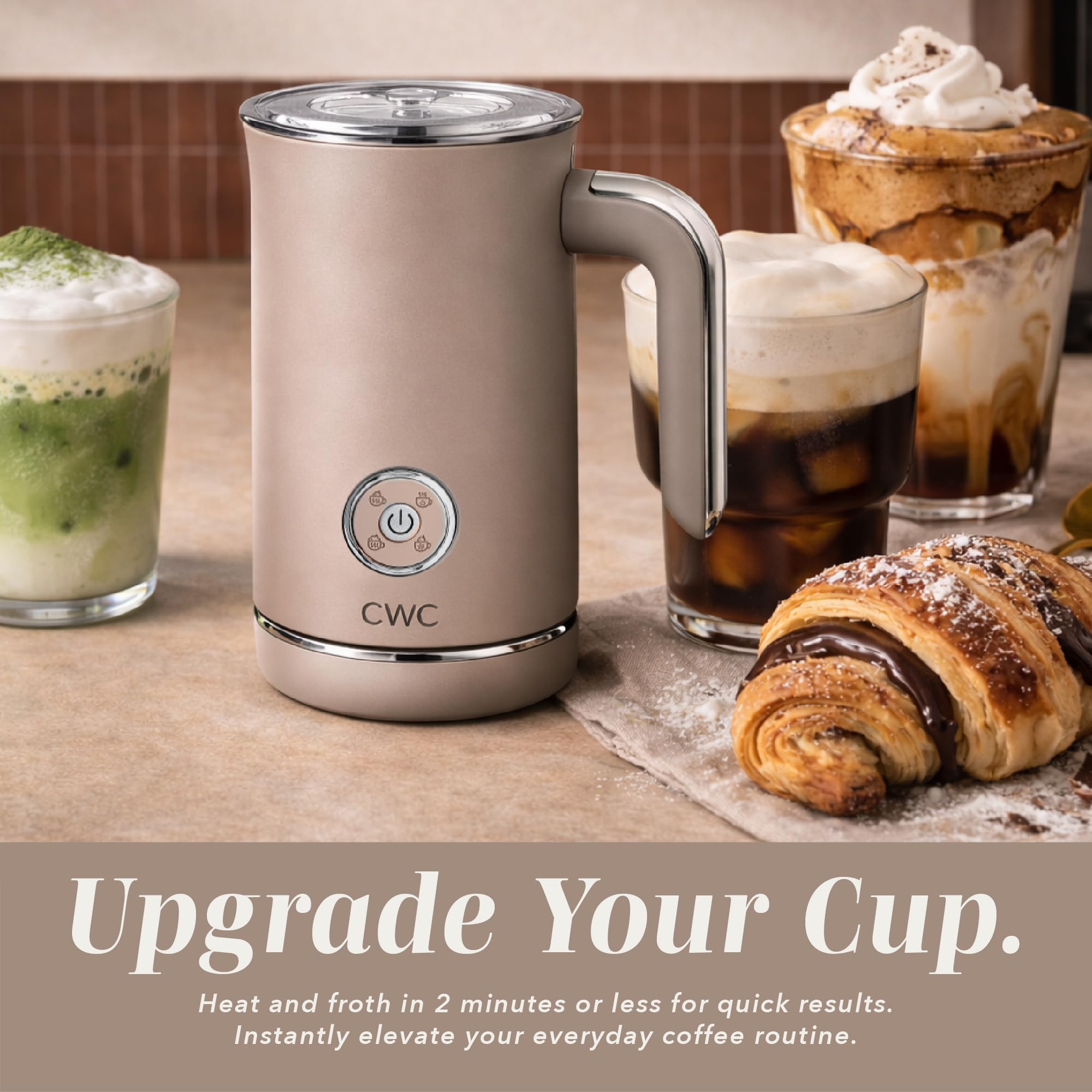 Amazon.com: COOK WITH COLOR 4-in-1 Electric Milk Steamer and