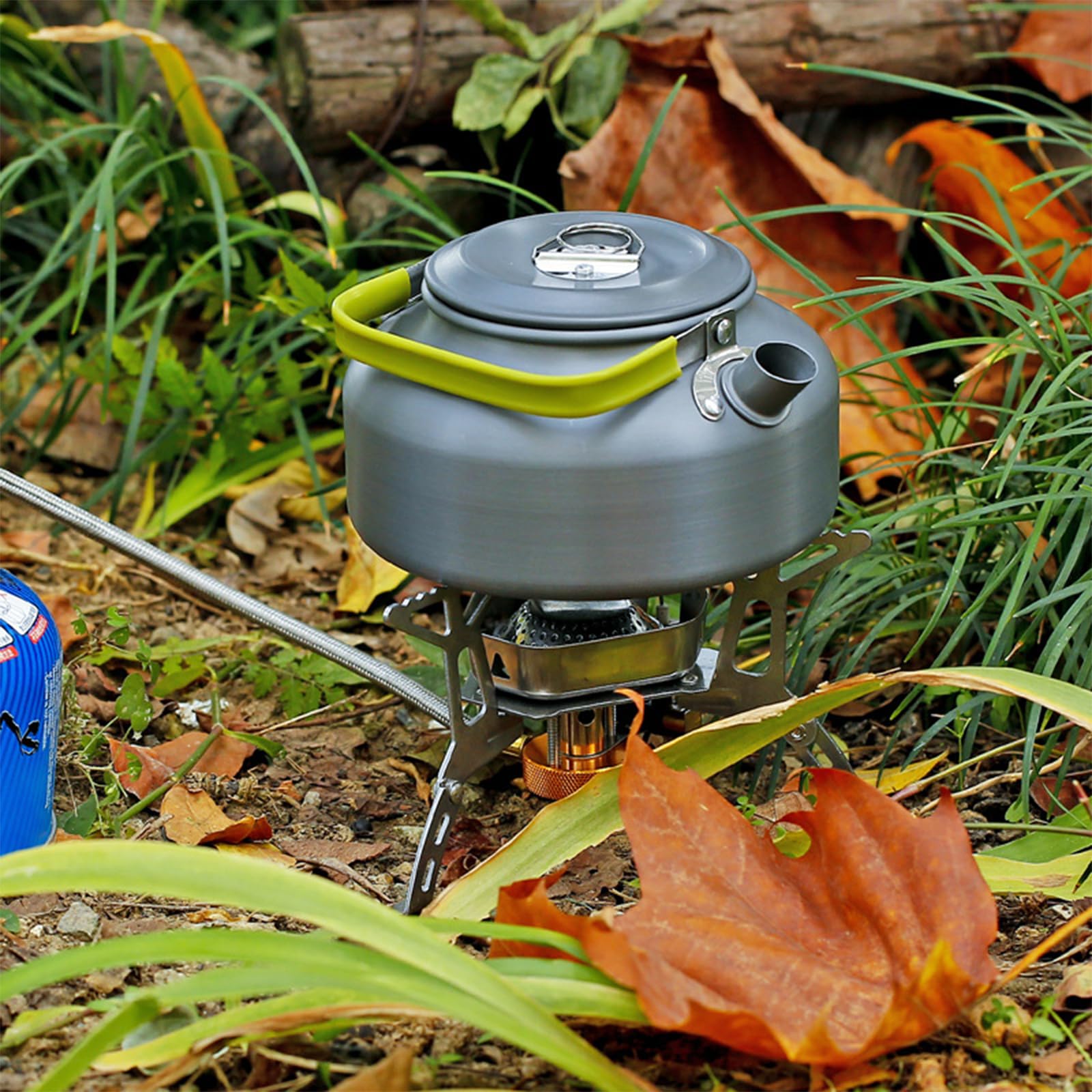 Fornello Da Campeggio Portatile 3500W A Gas Butano – 1 Fuoco Con Accensione Piezoelettrica, Valvola Di Sicurezza E Valigetta - 2