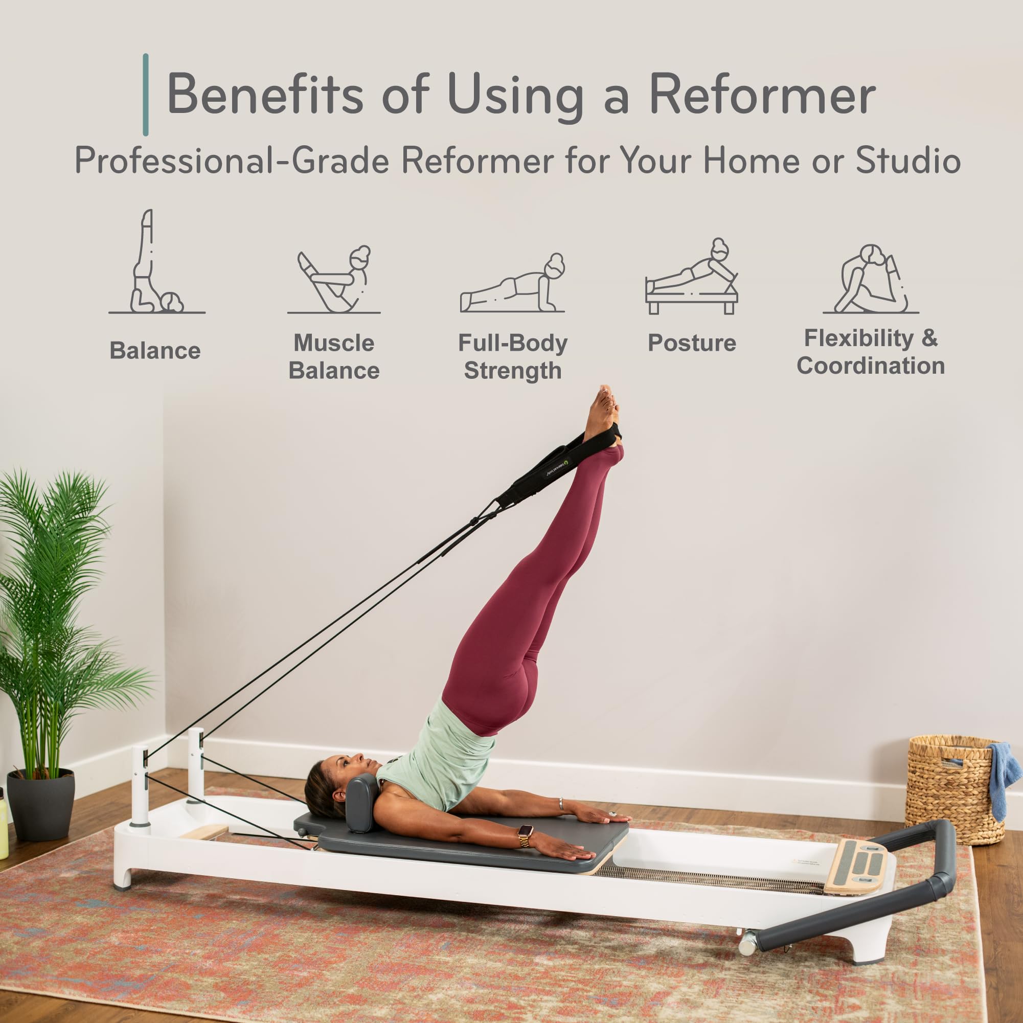 balanced body Allegro 2 Pilates Reformer, equipamento de exercício