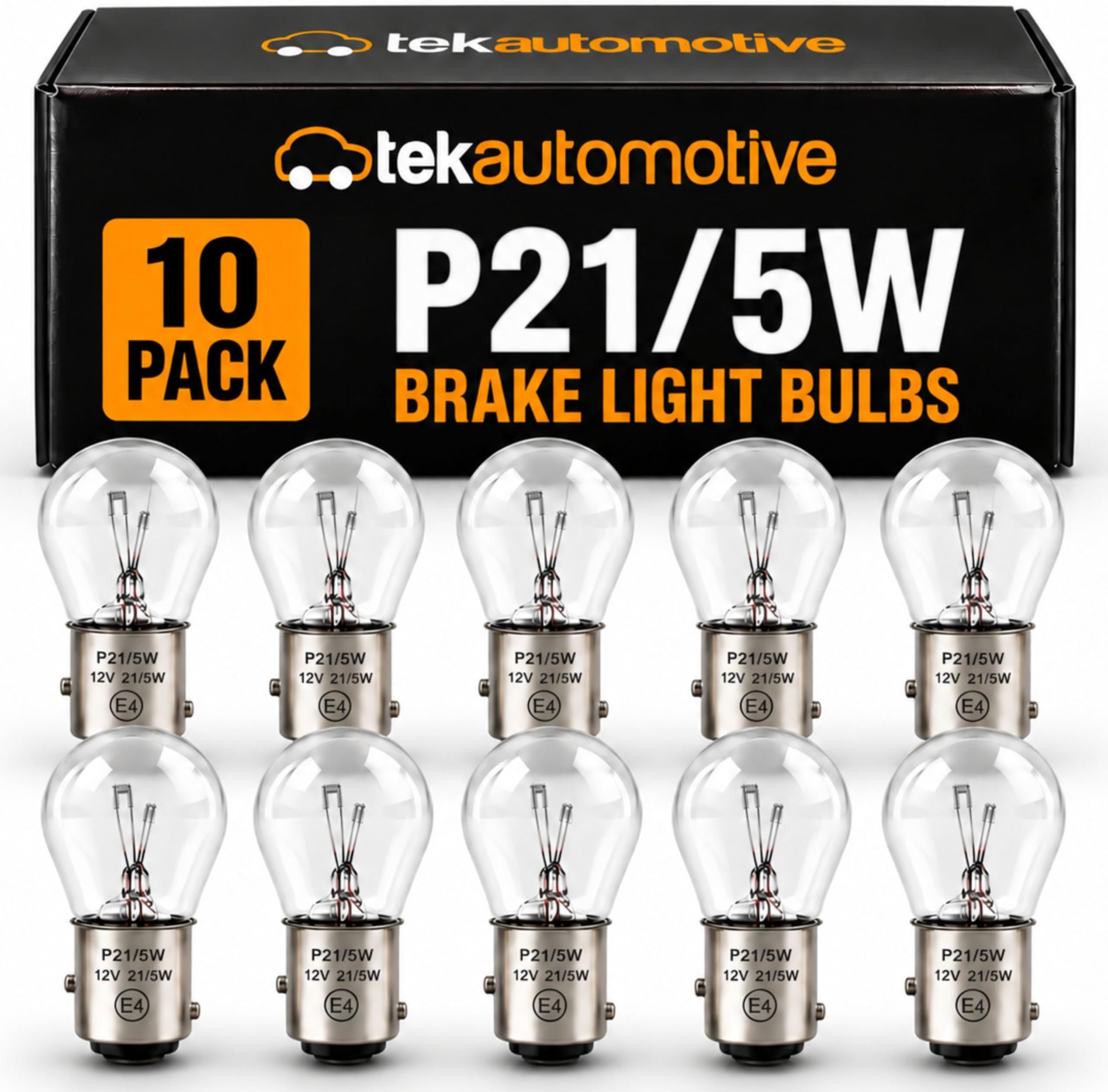 Tek Automotive P21/5W Bulb Brake Light 380 BAY15D 12V 21/5W - 10 Pack