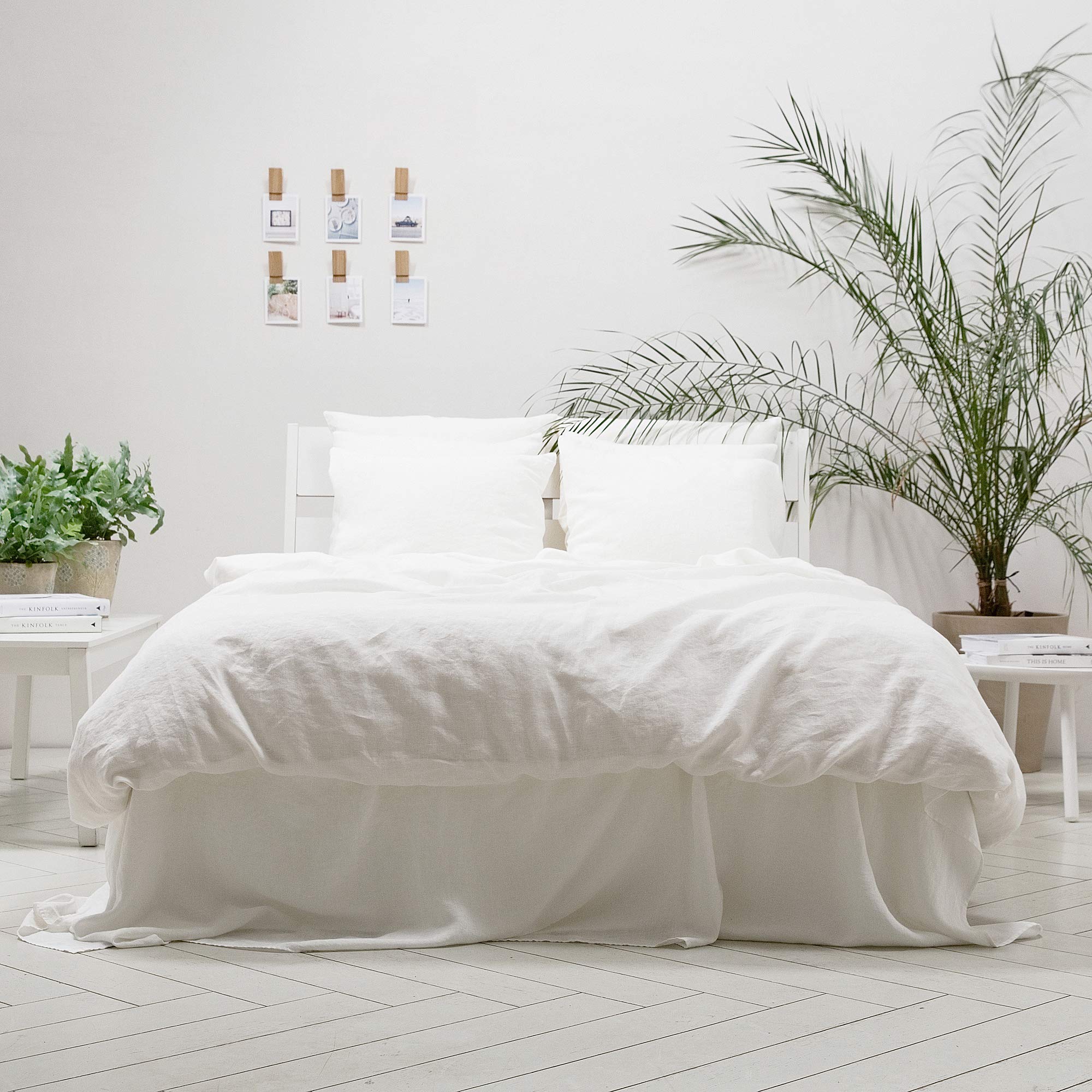 LinenMe Drap Housse en Lin lavé 90 x 190 x 20 cm – 100% Lin prélavé Doux – Drap-Housse avec Coins élastiques – Linge de lit d'été – Thermorégulateur, hypoallergénique – Blanc cassé