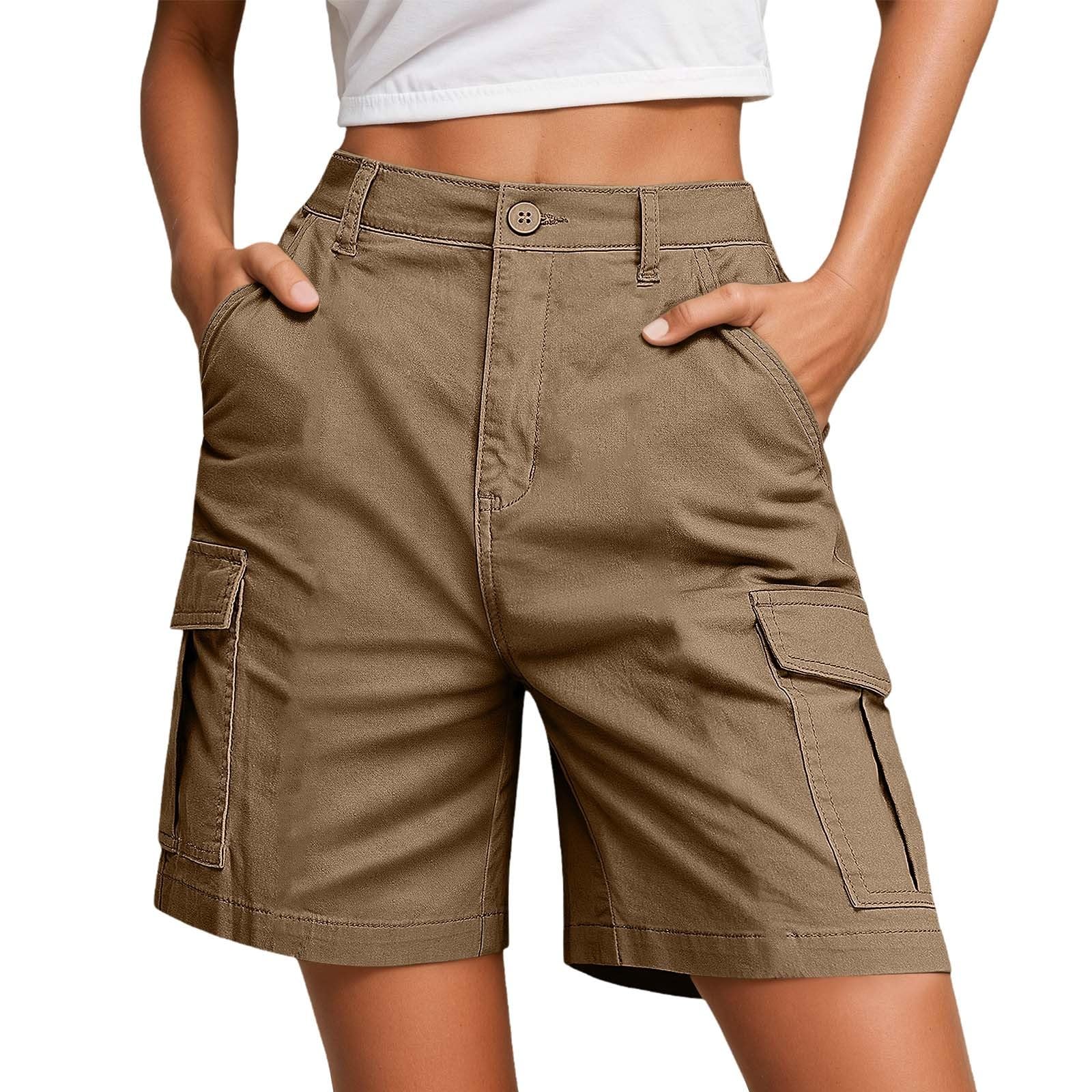 Générique Grique Shorts ermuda Femme Lger - Short De Randone Cargo Impermale Schage Rapide avec Poches Zippes pour Camping en t
