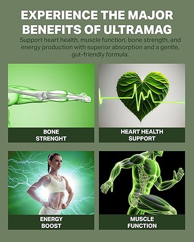 Miniatura 9 de RetzlerRx UltraMag 125 Suplemento de glicinato de magnesio – 240 cápsulas con TRAACS patentado para una mayor absorción – Apoya la salud